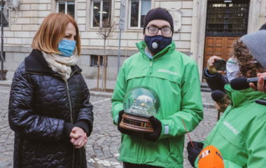 Mayor activists Sofia renewables air pollution