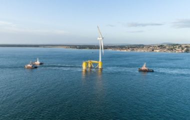 World s largest floating wind power plant