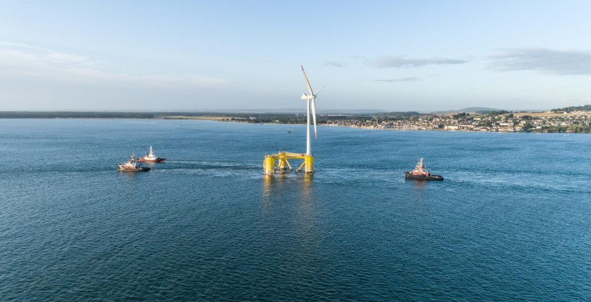 World s largest floating wind power plant