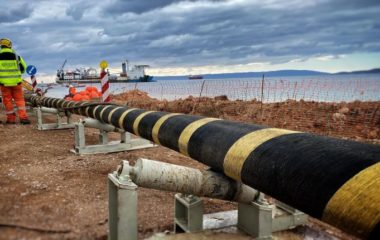 undersea power cables connect Europe Africa