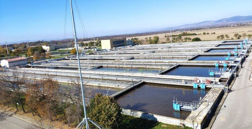 Sofia wastewater plant biogas production