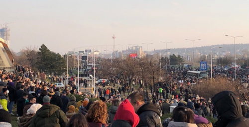 Masses block roads Serbia protest against lithium mining controversial laws