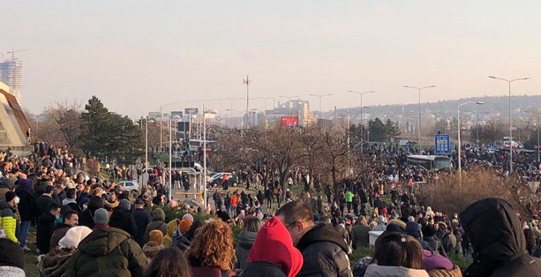 Masses Block Roads In Serbia In Protest Against Lithium Mining ...