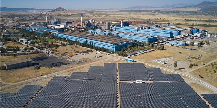 Turkish aluminum producer solar power plants net zero emissions