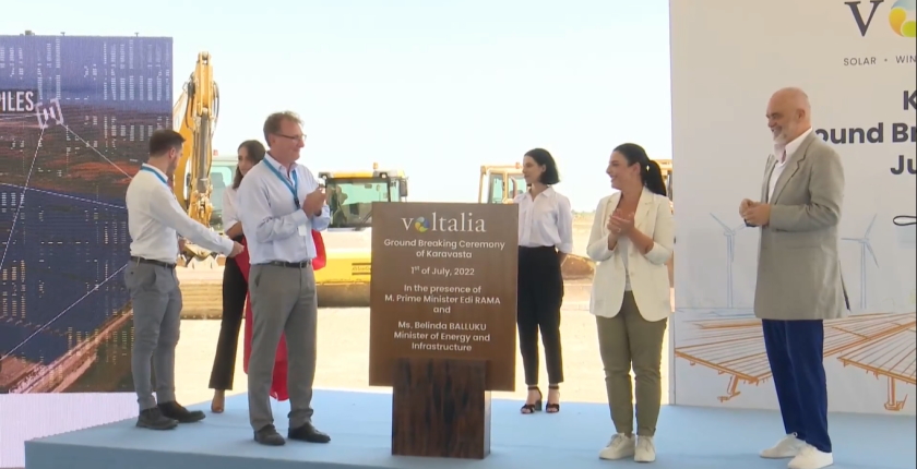Voltalia breaks ground Albania biggest solar park Western Balkans Karavasta