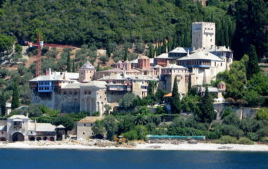 Mytilineos PV plants batteries Mt Athos monasteries Greece