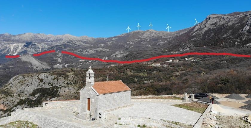 Diverge opinions on wind farm construction in Brajići above Budva