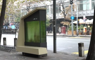 Liquid tree against air pollution in Belgrade