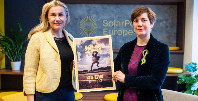 EU solar power additions 2022