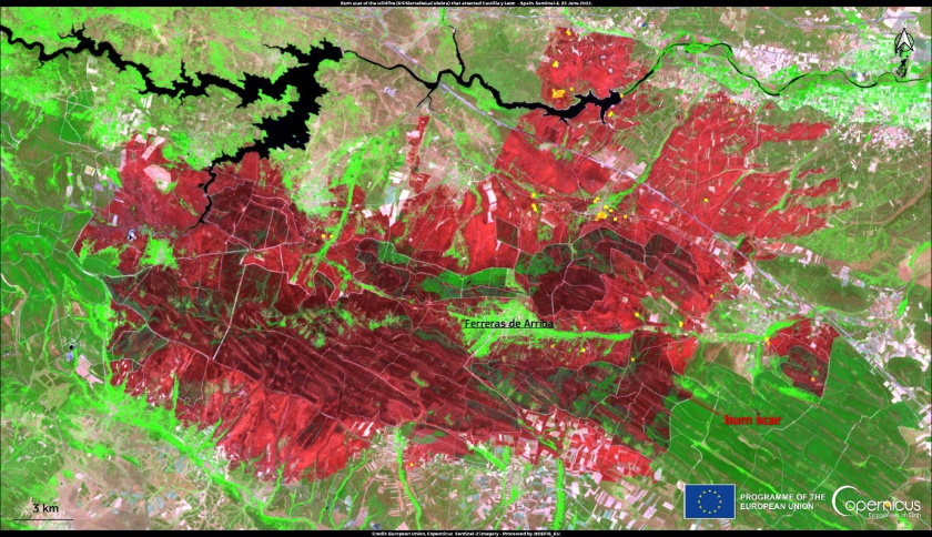 copernicus fires eu spain 2022