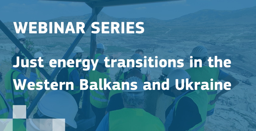 webinars just energy transitions Western Balkans Ukraine