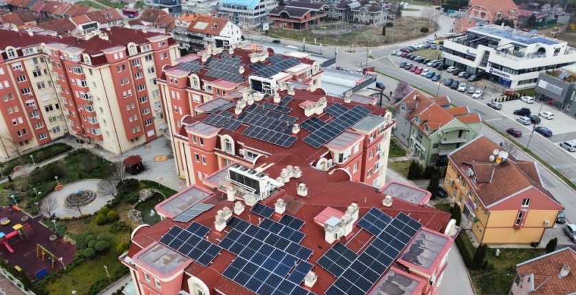 Homeowners Serbian city Nis solar power three buildings