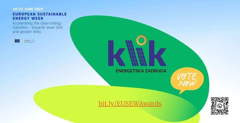 EUSEW 2023 Presentation of finalists – KLIK energy community in Croatia bringing clean energy to citizens