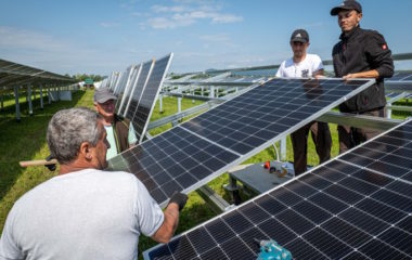 Solida Construction work Croatia first agrisolar power plant