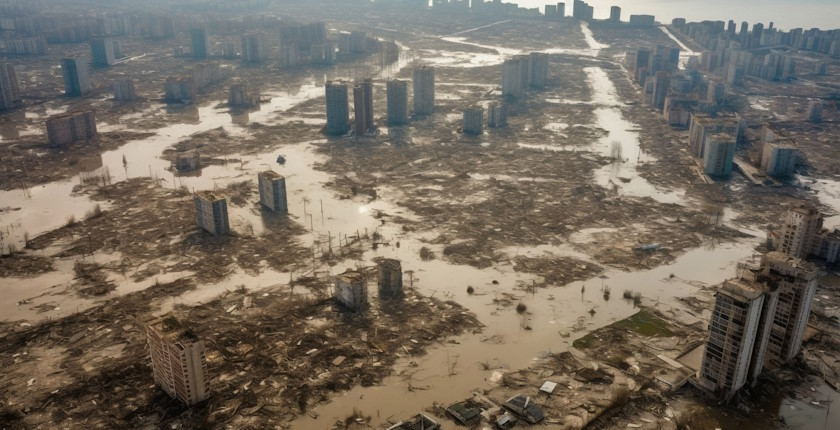 Climate change human factors worsened flooding Libya Greece