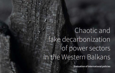 CHAOTIC fAKE DECARBONIZATION OF POWER SECTORS WESTERN BALKANS reset miljevic kusljugic