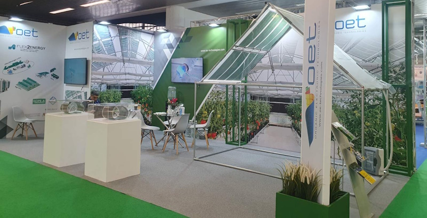 OET flexible transparent solar panels Turkish geothermal-heated greenhouse Yediyol