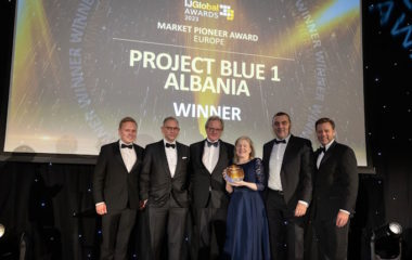 Finance in Motion Blue 1 solar park in Albania innovation award