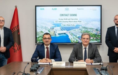 Albania KESH contractor 13 MW floating PV plant