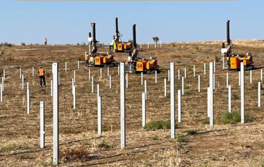 Nofar construction 108 MW solar power plant Romania