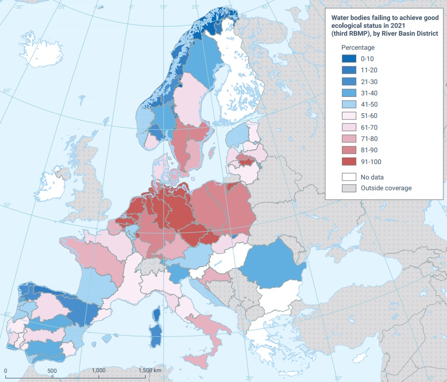 eea agency report water quality eu water bodies