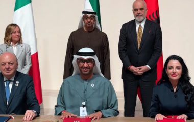 Albania Italy undersea cable UAE strategic partner