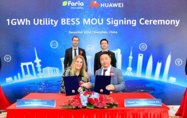 Faria Renewables Huawei battery partnership Greece