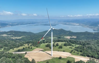 Nordex sketch on wall leading Western wind turbine producer