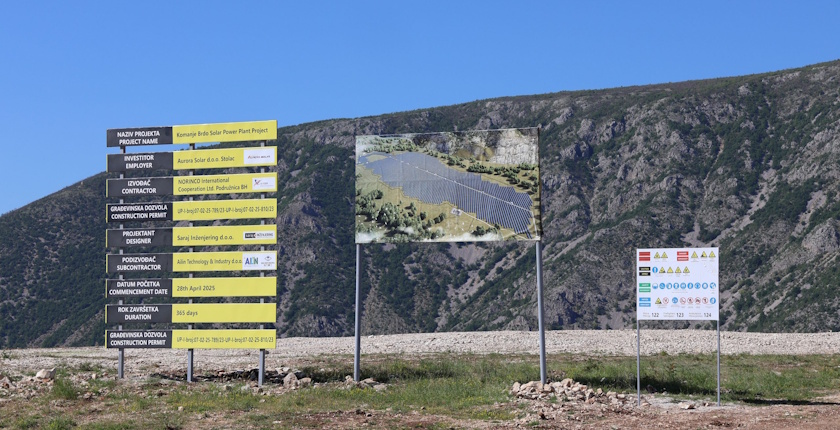 Construction of the largest solar power plant in Bosnia and Herzegovina begins