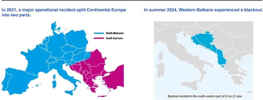 Continental Europe split 2021, Balkans blackout 2024