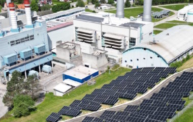 Gas power plant Brestanica Slovenia photovoltaic unit
