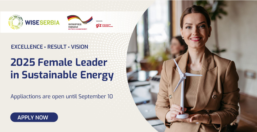 Applications for 2025 Female Leader in Sustainable Energy Award in Serbia opened