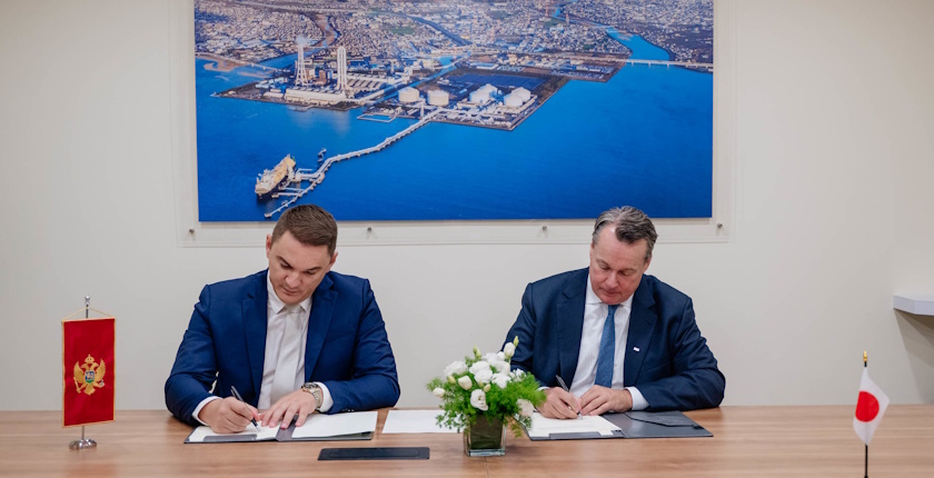 montenegro jera lng terminal gas power plant memorandum Admir sahmanovic Steve Winn sign