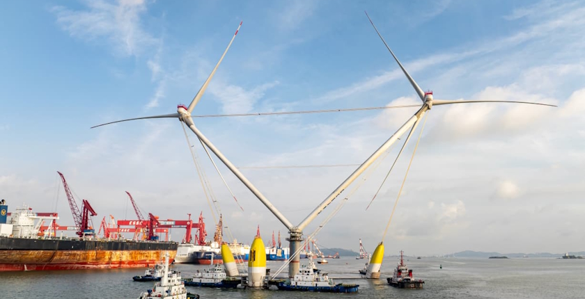 Mingyang presents ultralarge floating twin wind turbine concept