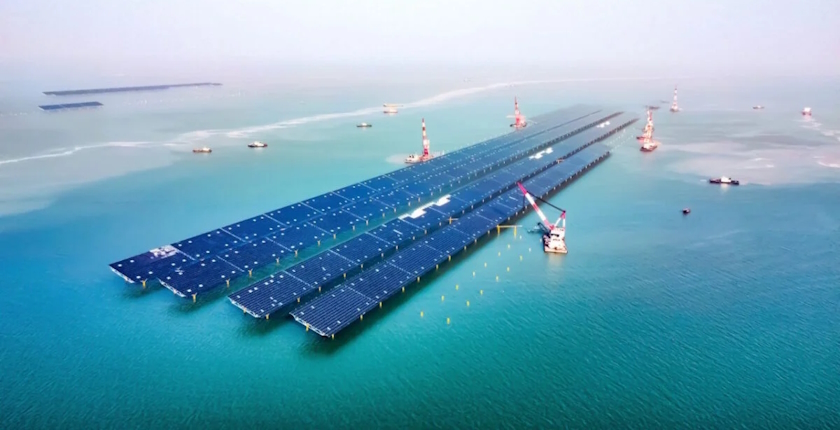 China commissions world largest open sea PV plant