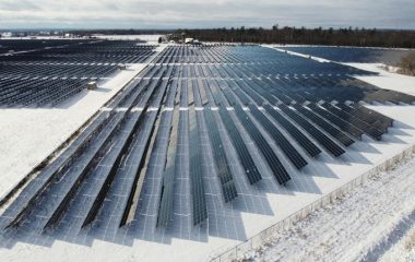 solar output snow winter