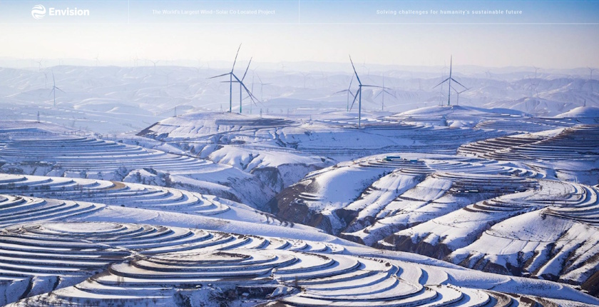 china envision world largest wind solar project