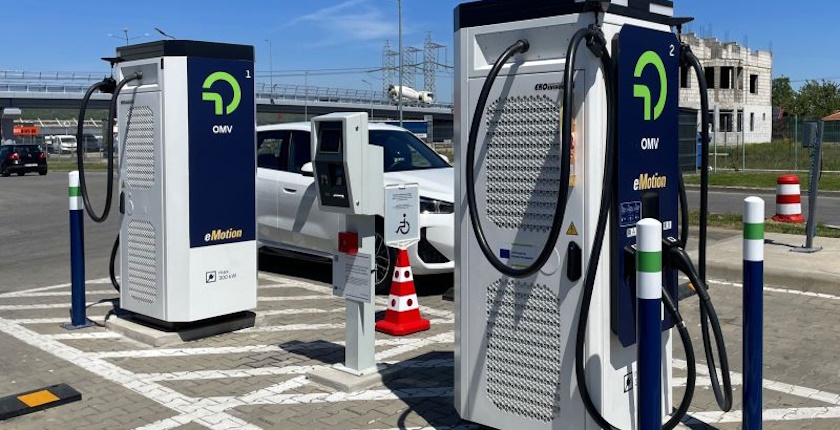 europe omv petrom e-chargers ev electric vehicles