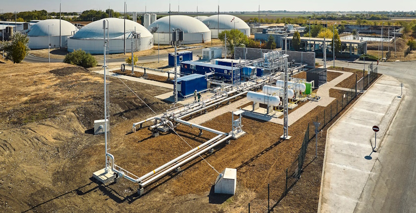 MOL builds its first biomethane plant