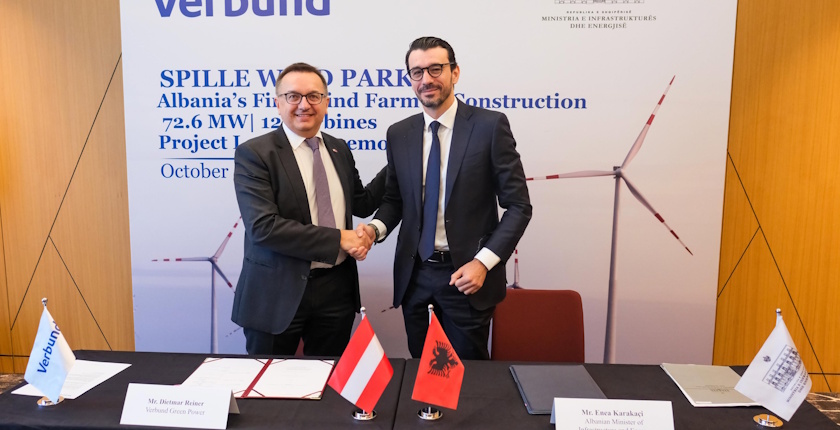 albania verbund spille wind farm contract enea Karakaçi Dietmar Reiner